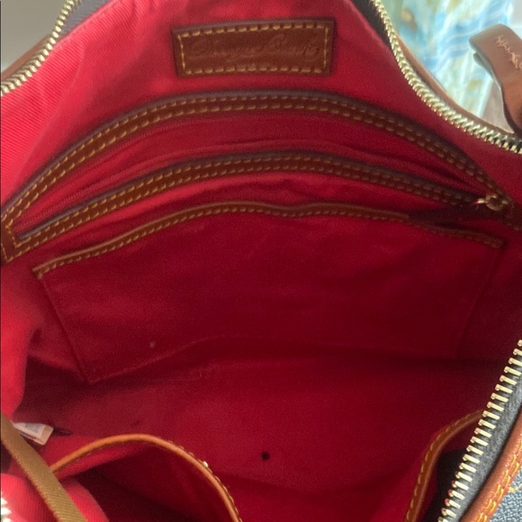 Dooney & Bourke Brown Leather Trim Shoulder Bag - Picture 7 of 7